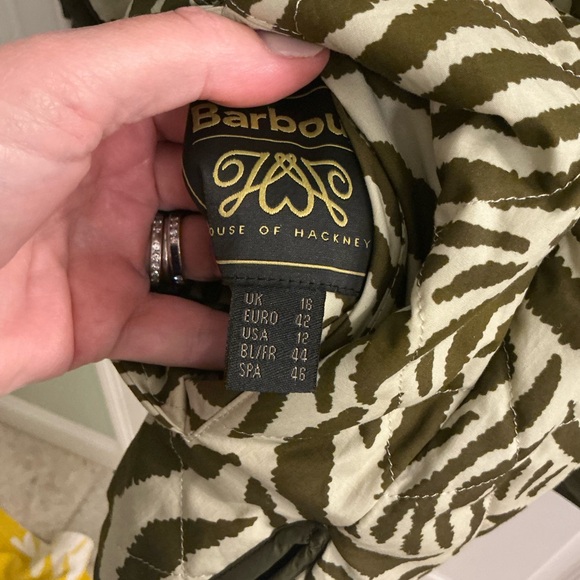 NWT Barbour x House of Hackney Gransden quilted jacket REVERSIBLE US 12 UK 16 - Picture 12 of 12